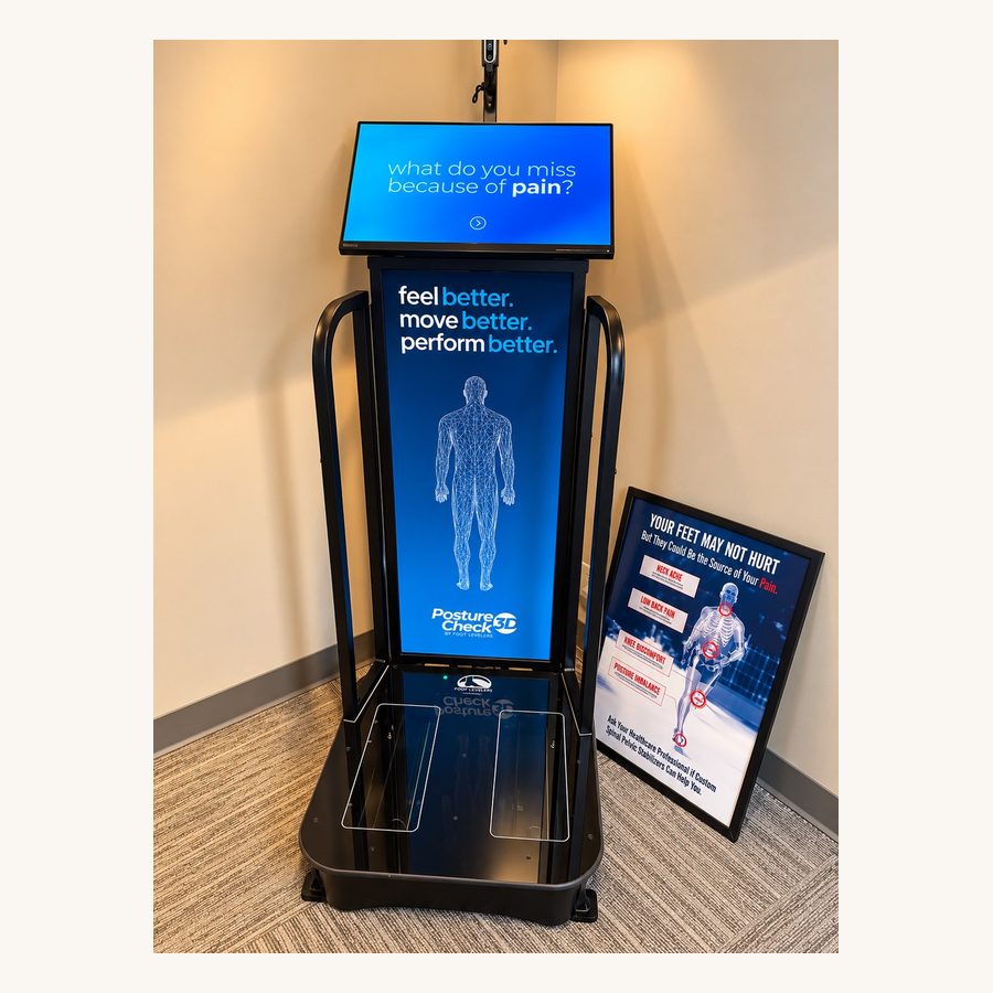 The FootLevelers scanner used for custom orthotics